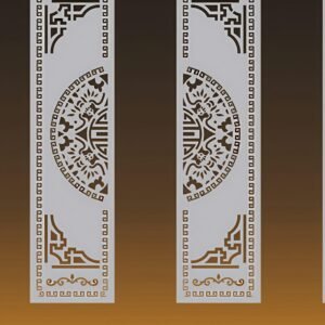 cnc Chakra with Curl Border Design svg/dxf file