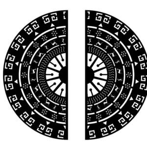 cnc Ancient Chakra with Camel and Flower svg/dxf file