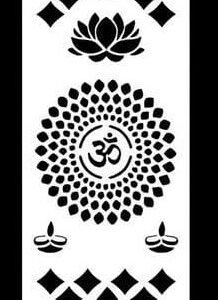 Swastik Louts Om svg/dxf file