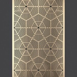 cnc Hexagonal Strips Cut Grill svg/dxf file