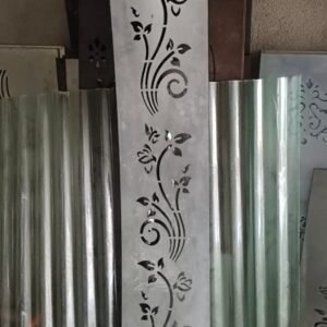 cnc bird with curl leaf jali svg/dxf file