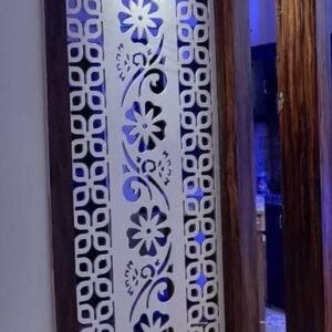 cnc curl flower jali svg/dxf file