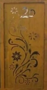 cnc curl with flower jali svg/dxf file