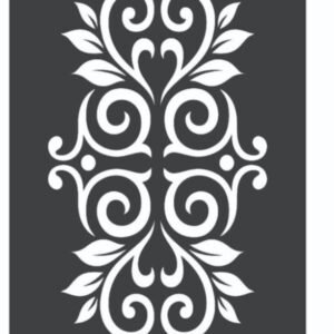 cnc curl leaf with dot jali svg/dxf file