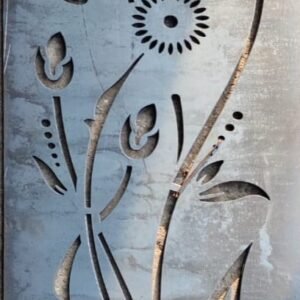 cnc flower with leaves jali svg/dxf file