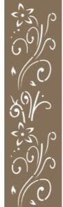 cnc flower curl with leaf jali svg/dxf file