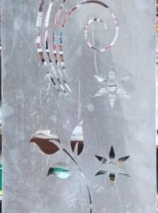 cnc flower with curl leaf jali svg/dxf file