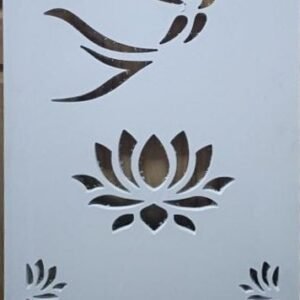 cnc hanuman with lotus jali svg/dxf file