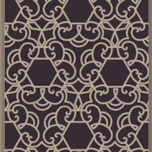 cnc hexagon curl jali svg/dxf file