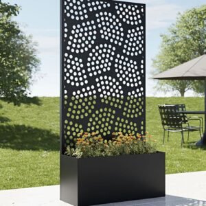 cnc perforated circular pattern svg/dxf file