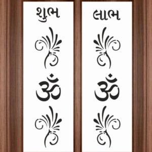 cnc shubh labh with om jali svg/dxf file