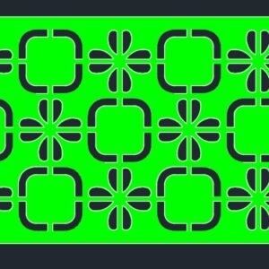 cnc square matrix jali svg/dxf file