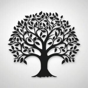 cnc tree svg/dxf file