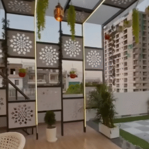 cnc Curl Mandla Floral Stencil Design svg/dxf file