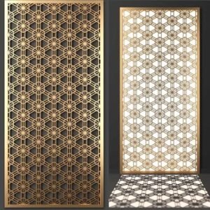 cnc Hexagonal Strips Cutting Grill svg/dxf file