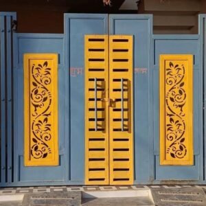 cnc Curl Flower Leaf Door Grill svg/dxf file