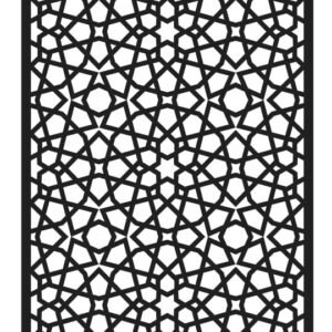 cnc Geometric Pattern Grill Design svg/dxf file