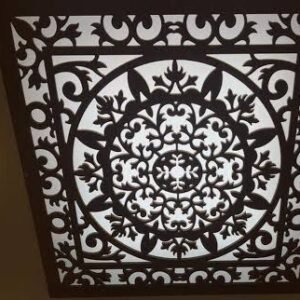 cnc botanical motifs jali svg/dxf file