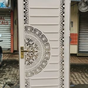 cnc Curl with Border Door Gate Design svg/dxf file