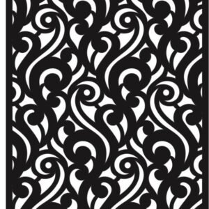 cnc curl floral jali svg/dxf file