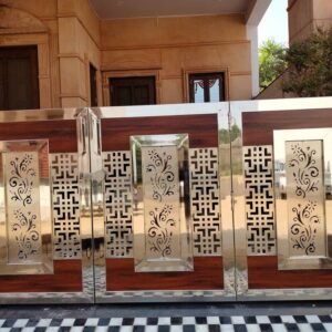 cnc curl with geomatric gate jali svg/dxf file