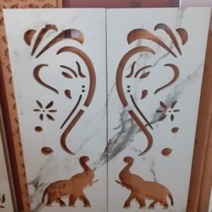 cnc ganpati with elephant jali svg/dxf file