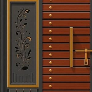 cnc curl with leaf jali svg/dxf file