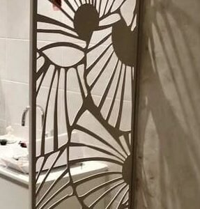 cnc modern flower jali svg/dxf file