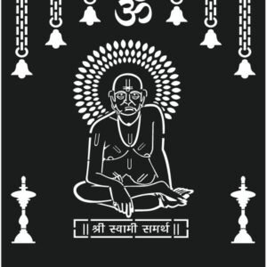cnc shri swami samarth with om svg/dxf file