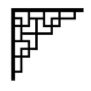 cnc square corner jali svg/dxf file