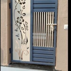 cnc Curl flower with leaf Jali Design svg/dxf file