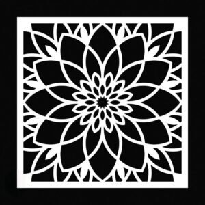 cnc Mandala Wall Art svg/dxf file