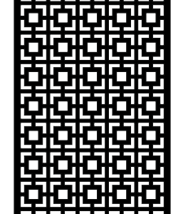 cnc Multiple squares connected grill design
