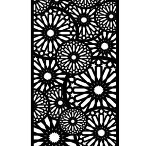 cnc Multiple Star Circle Grill Design svg/dxf file