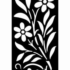 Stencil Flower Branch dxf/svg file