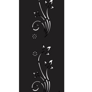 Cnc Curl Leaf with Curve Border Design svg/dxf file