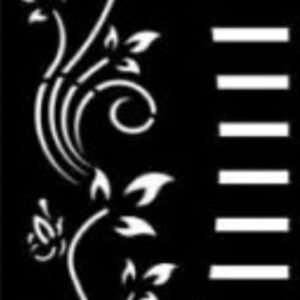 cnc butterfly with curl lining jali svg/dxf file