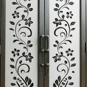 cnc flower with curl leaf jali svg/dxf file