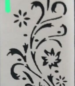 cnc flower with curl swirl lining design svg/dxf file