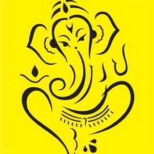 cnc ganpati with corner jali svg/dxf file