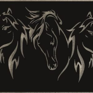 cnc horse jali svg/dxf file