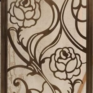 cnc rose floral jali svg/dxf file
