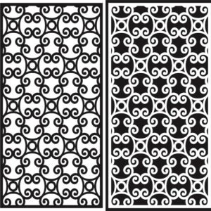 cnc Curl Round Metal Grill Jali Design svg/dxf file