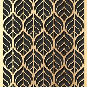 Cnc Leaf Cutting Door Grill Design svg/dxf file