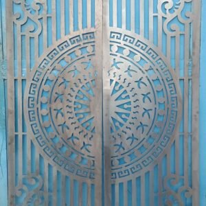 cnc Chakra with Curl Strips Door Gate svg/dxf file