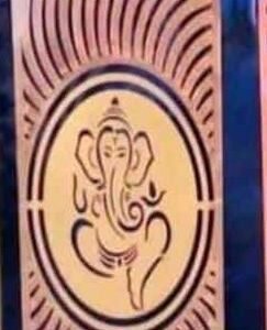 Cnc Lord Ganpati with Curve Strips svg/dxf file