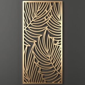 Cnc Cutting Leaf Grill Design svg/dxf file