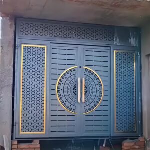 cnc Flower and Camel Chakra with Triangular Strips Door Gate svg/dxf file