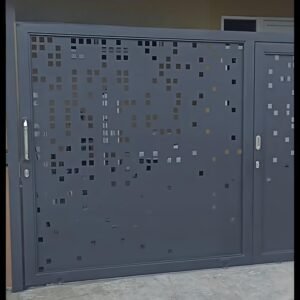 Cnc Sliding Square Cut Main Gate Design dxf /svg file