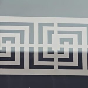 cnc Square Shape Strip Grill Design svg/dxf file